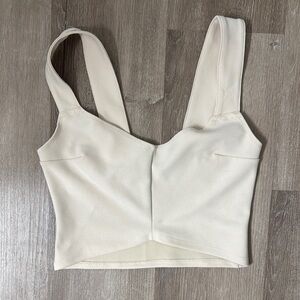 Abercrombie & Fitch Ivory Sleeveless Top